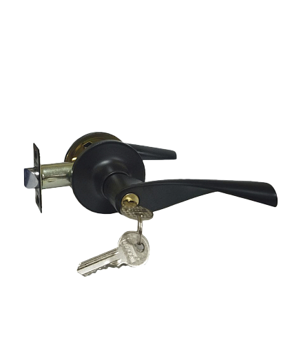 Ручки со встроенным механизмом Ручка-защелка TRODOS ЗВ2-01 BL ключ фиксатор 